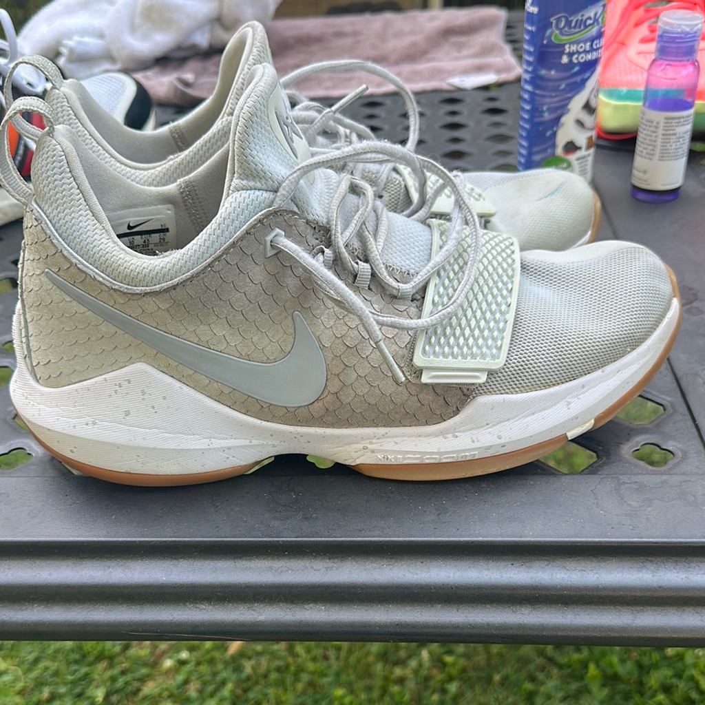 “Rare” Pg 13 2 Nike Light Gray And White Sneakers